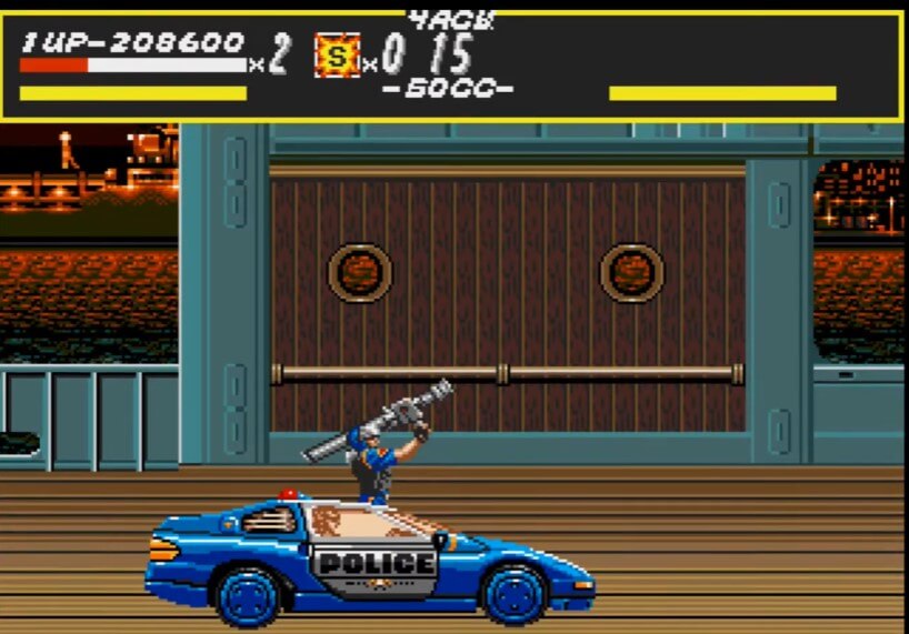 Streets Of Rage 1 - геймплей игры Sega Mega Drive\Genesis